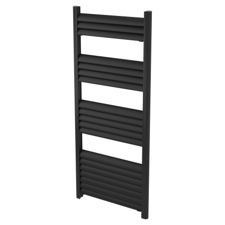 50mm (w) x 1200mm (h) Evolve Black Heated Towel Rail