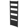 500mm (w) x 1400mm (h) Evolve Black Heated Towel Rail