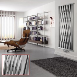 Aeon "Wave" Designer Brushed Stainless Steel Radiator (4 Sizes)