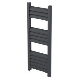 300mm (w) x 800mm (h) Evolve Anthracite Heated Towel Rail