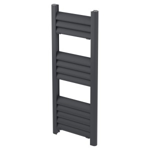 300mm (w) x 800mm (h) Evolve Anthracite Aluminium Heated Towel Rail