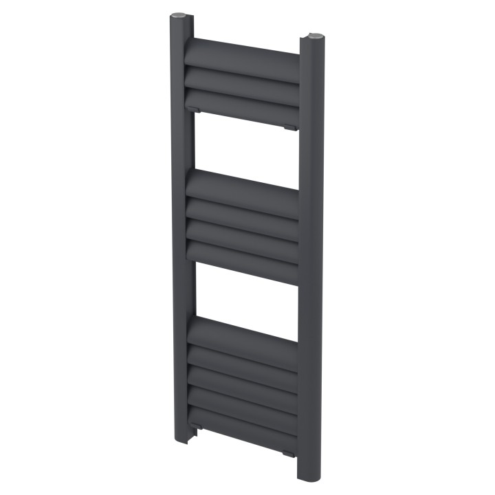 300mm (w) x 800mm (h) Evolve Anthracite Heated Towel Rail