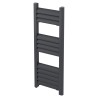 300mm (w) x 800mm (h) Evolve Anthracite Heated Towel Rail
