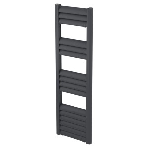 300mm (w) x 1000mm (h) Evolve Anthracite Aluminium Heated Towel Rail