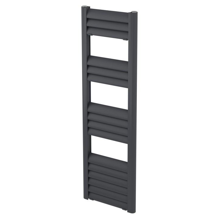 300mm (w) x 1000mm (h) Evolve Anthracite Heated Towel Rail