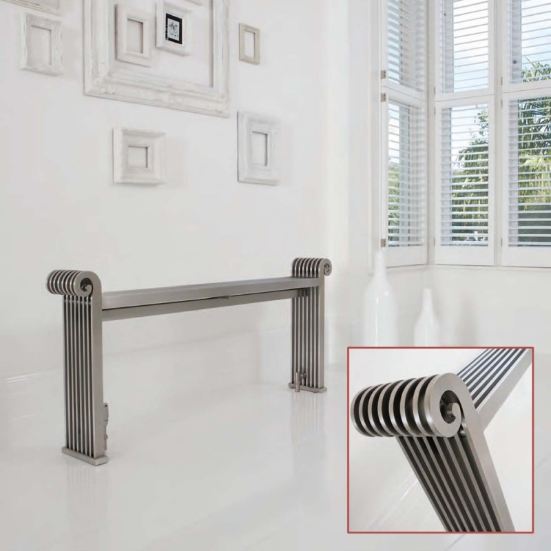 Aeon "Grandeur" Designer Brushed Stainless Steel Radiator (5 Sizes)