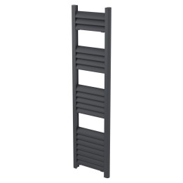 300mm (w) x 1200mm (h) Evolve Anthracite Heated Towel Rail