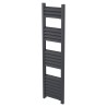 300mm (w) x 1200mm (h) Evolve Anthracite Heated Towel Rail