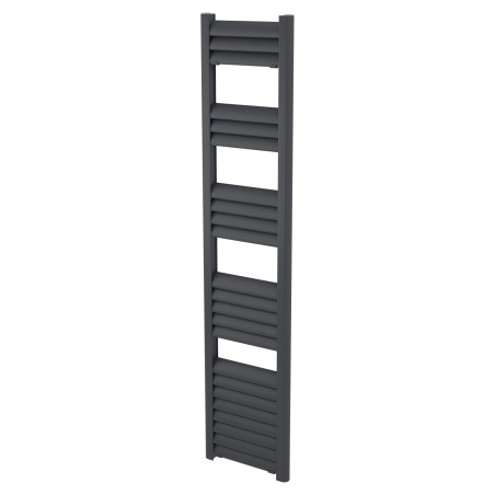 300mm (w) x 1400mm (h) Evolve Anthracite Heated Towel Rail