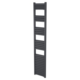 300mm (w) x 1600mm (h) Evolve Anthracite Heated Towel Rail