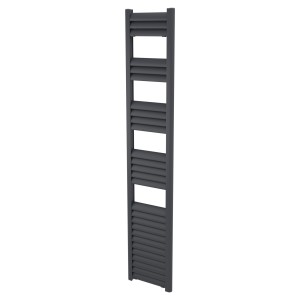 300mm (w) x 1600mm (h) Evolve Anthracite Aluminium Heated Towel Rail
