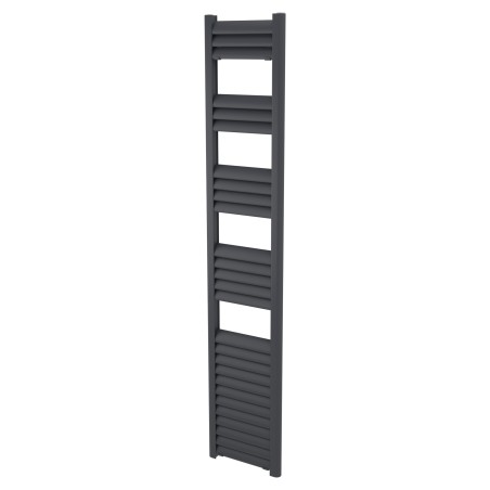 300mm (w) x 1600mm (h) Evolve Anthracite Heated Towel Rail