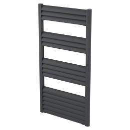 500mm (w) x 1000mm (h) Evolve Anthracite Heated Towel Rail