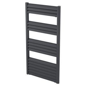 500mm (w) x 1000mm (h) Evolve Anthracite Aluminium Heated Towel Rail