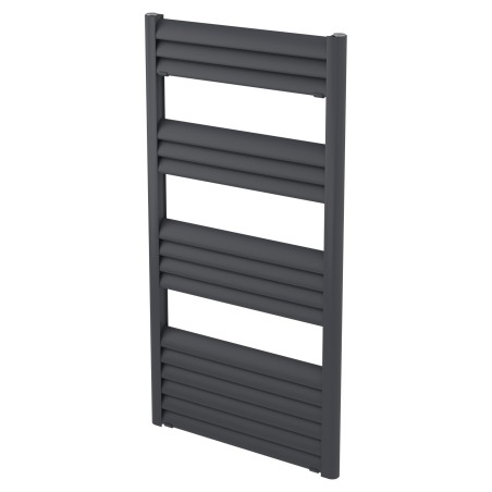 500mm (w) x 1000mm (h) Evolve Anthracite Heated Towel Rail