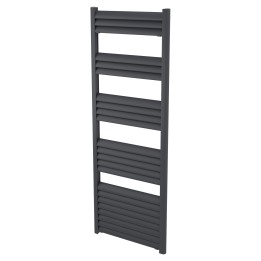 500mm (w) x 1400mm (h) Evolve Anthracite Heated Towel Rail