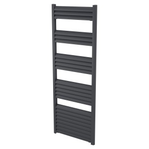500mm (w) x 1400mm (h) Evolve Anthracite Aluminium Heated Towel Rail