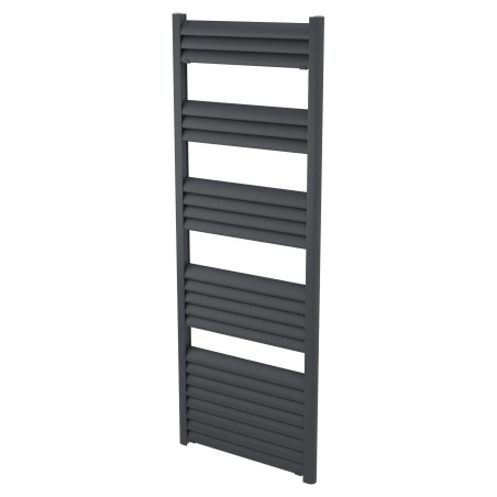 500mm (w) x 1400mm (h) Evolve Anthracite Heated Towel Rail