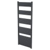 500mm (w) x 1400mm (h) Evolve Anthracite Heated Towel Rail