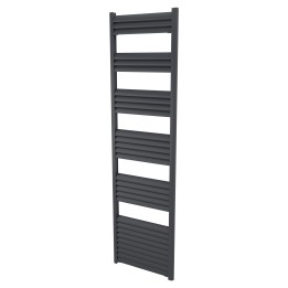 500mm (w) x 1800mm (h) Evolve Anthracite Heated Towel Rail