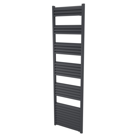 500mm (w) x 1800mm (h) Evolve Anthracite Heated Towel Rail