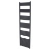 500mm (w) x 1800mm (h) Evolve Anthracite Heated Towel Rail