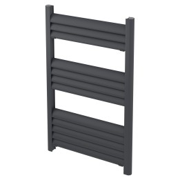 500mm (w) x 800mm (h) Evolve Anthracite Heated Towel Rail