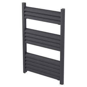 500mm (w) x 800mm (h) Evolve Anthracite Aluminium Heated Towel Rail