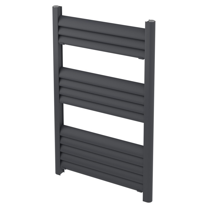 500mm (w) x 800mm (h) Evolve Anthracite Heated Towel Rail