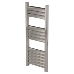 300mm (w) x 800mm (h) Evolve Polished Anodised Aluminium Heated Towel Rail