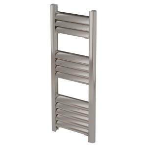 300mm (w) x 800mm (h) Evolve Polished Anodised Aluminium Heated Towel Rail