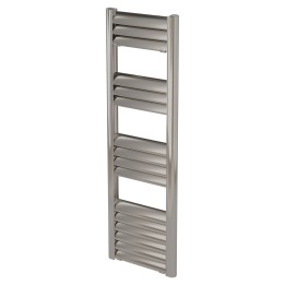 300mm (w) x 1000mm (h) Evolve Polished Anodised Aluminium Heated Towel Rail