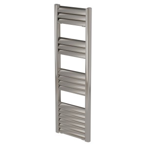 300mm (w) x 1000mm (h) Evolve Polished Anodised Aluminium Heated Towel Rail