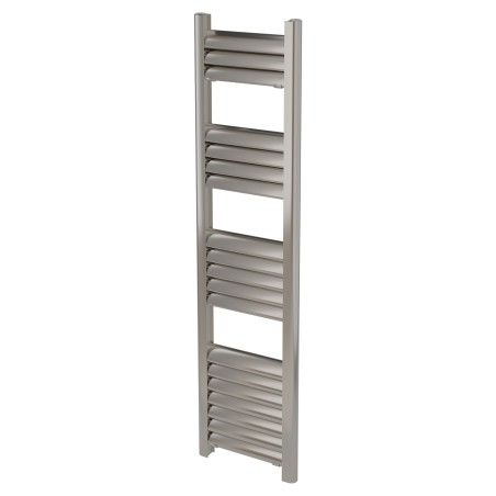 300mm (w) x 1200mm (h) Evolve Polished Anodised Aluminium Heated Towel Rail