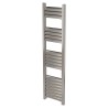 300mm (w) x 1200mm (h) Evolve Polished Anodised Aluminium Heated Towel Rail