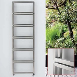 Aeon "Fatih" Designer Brushed Stainless Steel Towel Rails (3 Sizes)