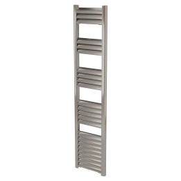 300mm (w) x 1400mm (h) Evolve Polished Anodised Aluminium Heated Towel Rail