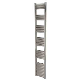 300mm (w) x 1800mm (h) Evolve Polished Anodised Aluminium Heated Towel Rail