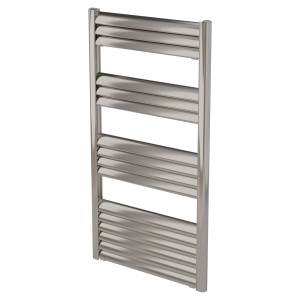 500mm (w) x 1000mm (h) Evolve Polished Anodised Aluminium Heated Towel Rail