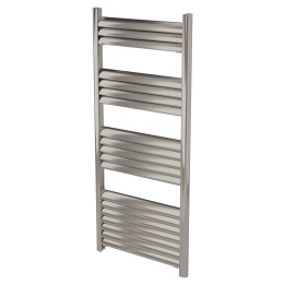 500mm (w) x 1200mm (h) Evolve Polished Anodised Aluminium Heated Towel Rail