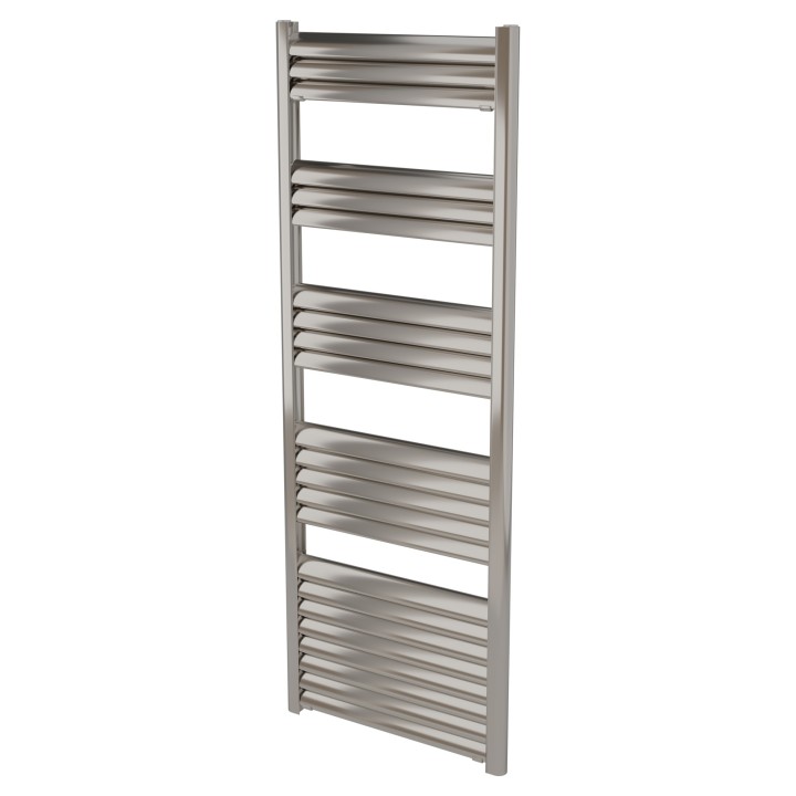 500mm (w) x 1400mm (h) Evolve Polished Anodised Aluminium Heated Towel Rail