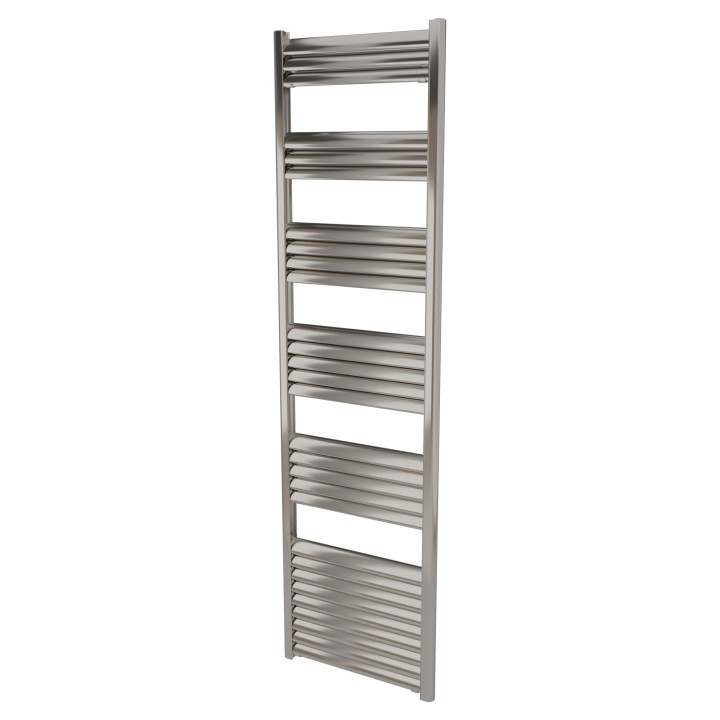500mm (w) x 1800mm (h) Evolve Polished Anodised Aluminium Heated Towel Rail