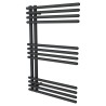 500mm (w) x 800mm (h) Avantis Black Heated Towel Rail