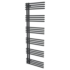 500mm (w) x 1500mm (h) Avantis Black Designer Towel Rail