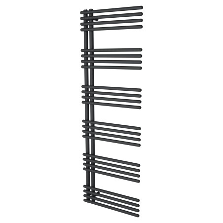 500mm (w) x 1500mm (h) Avantis Black Heated Towel Rail