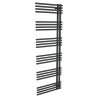 500mm (w) x 1500mm (h) Avantis Black Heated Towel Rail