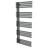 500mm (w) x 1200mm (h) Avantis Black Heated Towel Rail