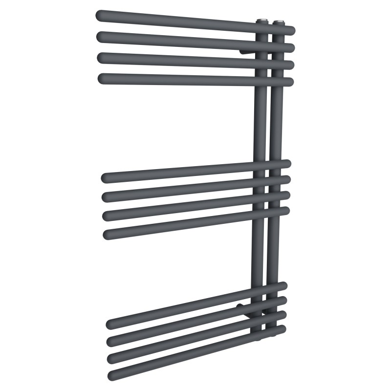 500mm (w) x 800mm (h) Avantis Anthracite Heated Towel Rail