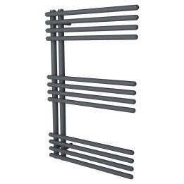500mm (w) x 800mm (h) Avantis Anthracite Heated Towel Rail
