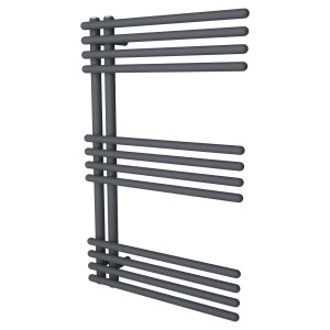 500mm (w) x 800mm (h) Avantis Anthracite Designer Towel Rail